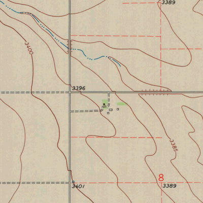 United States Geological Survey South Of Twin Butte, KS (1968, 24000-Scale) digital map