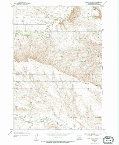 United States Geological Survey South Of Volunteer, SD (1953, 24000-Scale) digital map