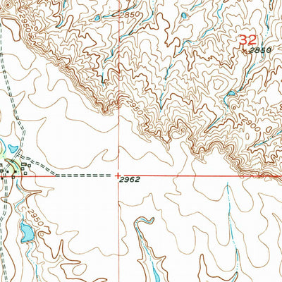 United States Geological Survey South Of Volunteer, SD (1953, 24000-Scale) digital map