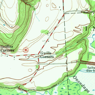 United States Geological Survey South Onondaga, NY (1955, 24000-Scale) digital map