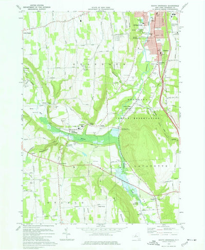 United States Geological Survey South Onondaga, NY (1973, 24000-Scale) digital map