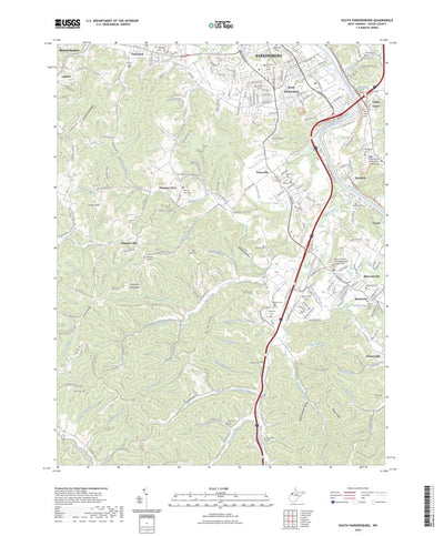 United States Geological Survey South Parkersburg, WV (2023, 24000-Scale) digital map