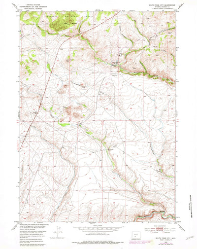 United States Geological Survey South Pass City, WY (1953, 24000-Scale) digital map