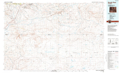 United States Geological Survey South Pass, WY (1984, 100000-Scale) digital map