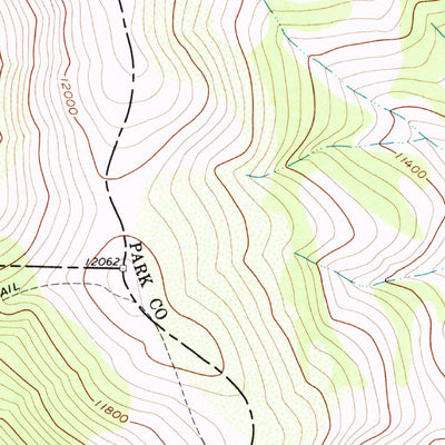 United States Geological Survey South Peak, CO (1961, 24000-Scale) digital map