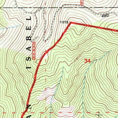 United States Geological Survey South Peak, CO (1994, 24000-Scale) digital map