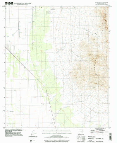 United States Geological Survey South Peak, NM (1996, 24000-Scale) digital map