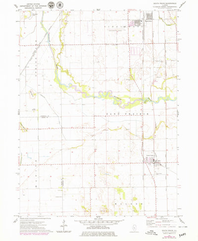 United States Geological Survey South Pekin, IL (1971, 24000-Scale) digital map