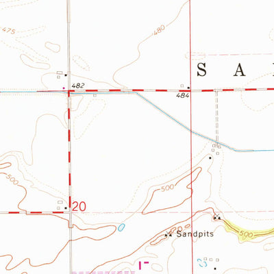 United States Geological Survey South Pekin, IL (1971, 24000-Scale) digital map