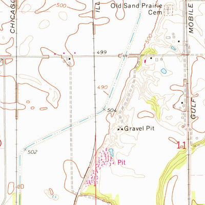 United States Geological Survey South Pekin, IL (1971, 24000-Scale) digital map