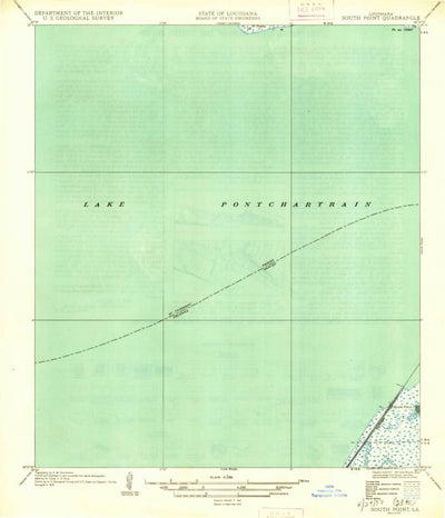 United States Geological Survey South Point, LA (1936, 31680-Scale) digital map