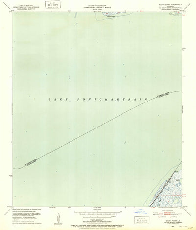United States Geological Survey South Point, LA (1951, 24000-Scale) digital map