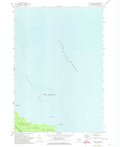 United States Geological Survey South Point, MI (1971, 24000-Scale) digital map