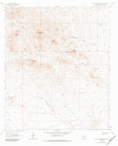 United States Geological Survey South Pyramid Peak, NM (1964, 24000-Scale) digital map