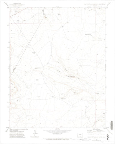 United States Geological Survey South Rattlesnake Butte, CO (1971, 24000-Scale) digital map