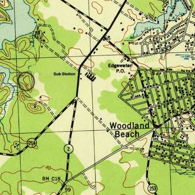 United States Geological Survey South River, MD (1944, 31680-Scale) digital map