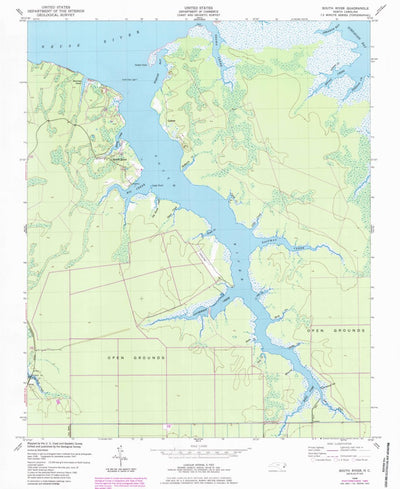 United States Geological Survey South River, NC (1949, 24000-Scale) digital map