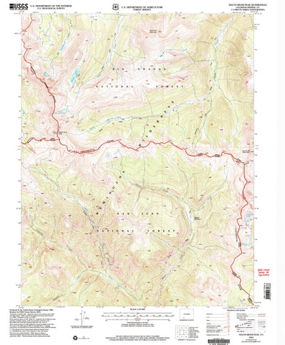 United States Geological Survey South River Peak, CO (2001, 24000-Scale) digital map
