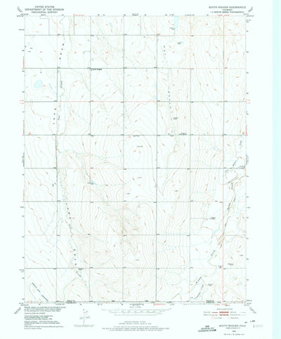 United States Geological Survey South Roggen, CO (1950, 24000-Scale) digital map