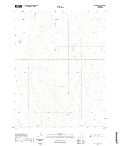 United States Geological Survey South Roggen, CO (2022, 24000-Scale) digital map