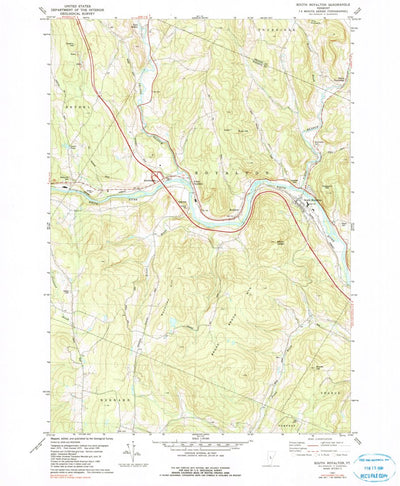 United States Geological Survey South Royalton, VT (1981, 24000-Scale) digital map