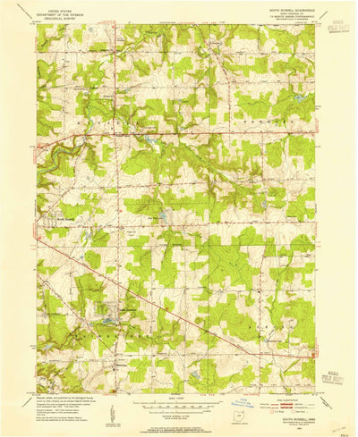 United States Geological Survey South Russell, OH (1953, 24000-Scale) digital map