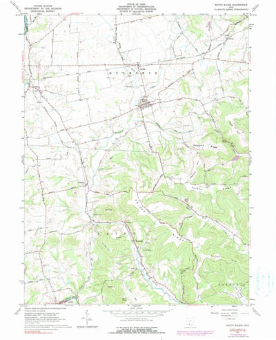United States Geological Survey South Salem, OH (1961, 24000-Scale) digital map