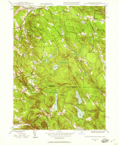 United States Geological Survey South Sandisfield, MA-CT (1946, 24000-Scale) digital map