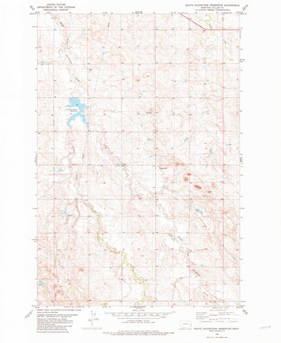 United States Geological Survey South Sandstone Reservoir, MT (1981, 24000-Scale) digital map