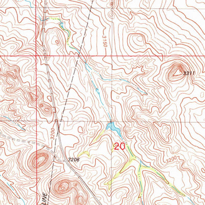 United States Geological Survey South Sandstone Reservoir, MT (1981, 24000-Scale) digital map