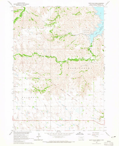 United States Geological Survey South Scalp Creek, SD (1964, 24000-Scale) digital map