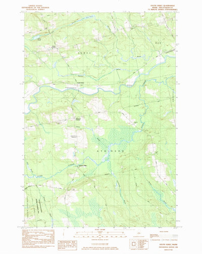 United States Geological Survey South Sebec, ME (1983, 24000-Scale) digital map
