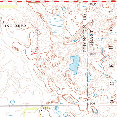 United States Geological Survey South Shore, SD (1973, 24000-Scale) digital map