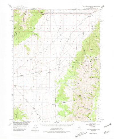 United States Geological Survey South Shoshone Peak, NV (1956, 62500-Scale) digital map