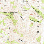 United States Geological Survey South Shoshone Peak, NV (1956, 62500-Scale) digital map