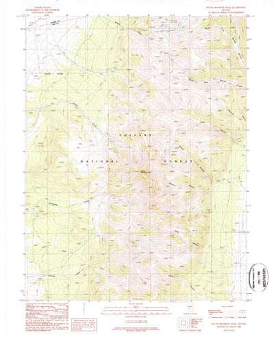 United States Geological Survey South Shoshone Peak, NV (1988, 24000-Scale) digital map
