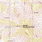 United States Geological Survey South Shoshone Peak, NV (1988, 24000-Scale) digital map