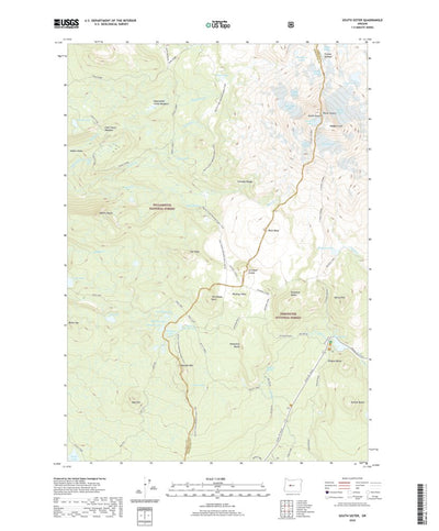 United States Geological Survey South Sister, OR (2020, 24000-Scale) digital map