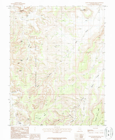 United States Geological Survey South Six-Shooter Peak, UT (1987, 24000-Scale) digital map