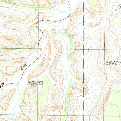 United States Geological Survey South Six-Shooter Peak, UT (1987, 24000-Scale) digital map