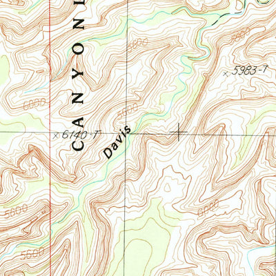 United States Geological Survey South Six-Shooter Peak, UT (1987, 24000-Scale) digital map