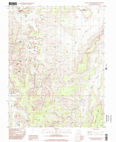 United States Geological Survey South Six-Shooter Peak, UT (1997, 24000-Scale) digital map