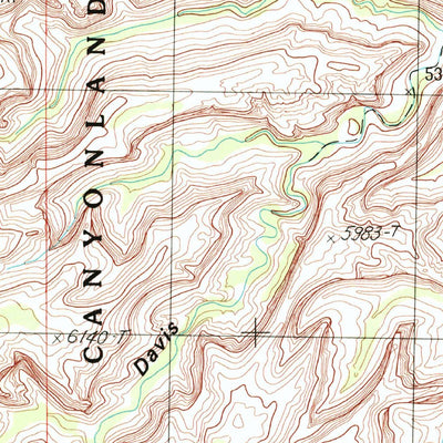 United States Geological Survey South Six-Shooter Peak, UT (1997, 24000-Scale) digital map