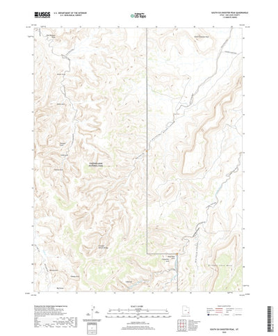United States Geological Survey South Six-shooter Peak, UT (2020, 24000-Scale) digital map