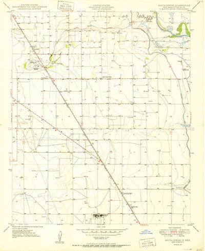 United States Geological Survey South Spring, NM (1950, 24000-Scale) digital map