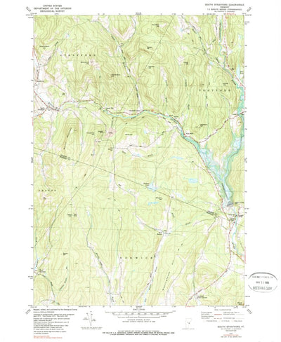 United States Geological Survey South Strafford, VT (1981, 24000-Scale) digital map