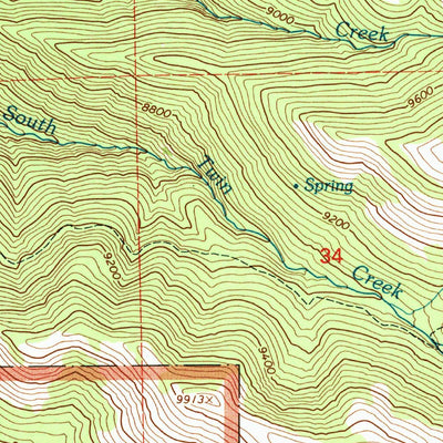 United States Geological Survey South Tent Mountain, UT (2001, 24000-Scale) digital map