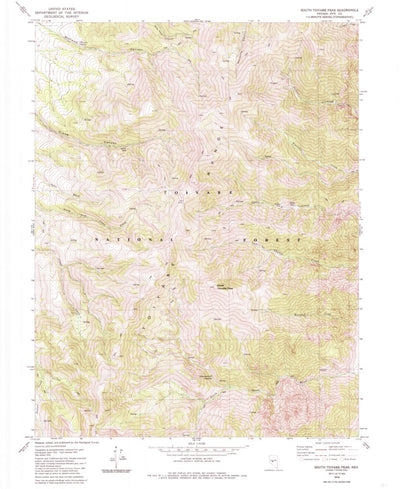 United States Geological Survey South Toiyabe Peak, NV (1979, 24000-Scale) digital map