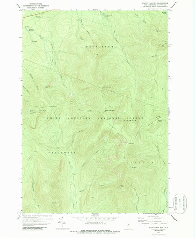 United States Geological Survey South Twin Mountain, NH (1967, 24000-Scale) digital map