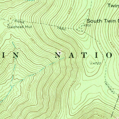 United States Geological Survey South Twin Mountain, NH (1967, 24000-Scale) digital map